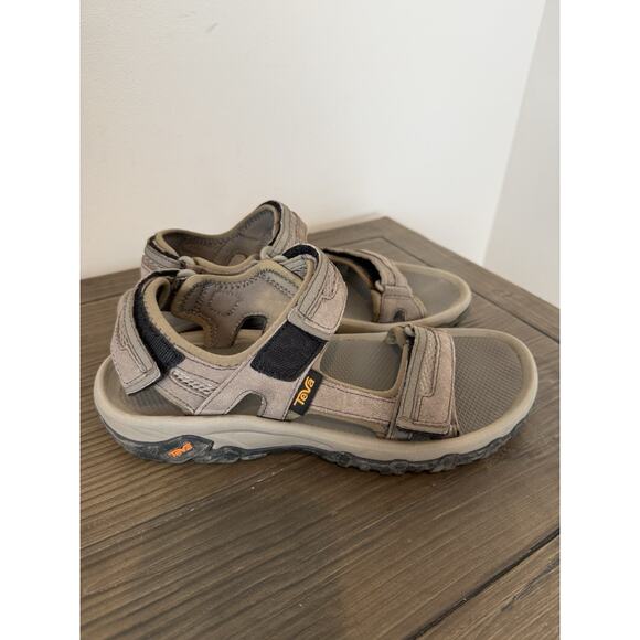 Teva Men\'s Sz 8 Hudson Bungee Cord Brown Suede Hiking Sandals 1002433 main image 4